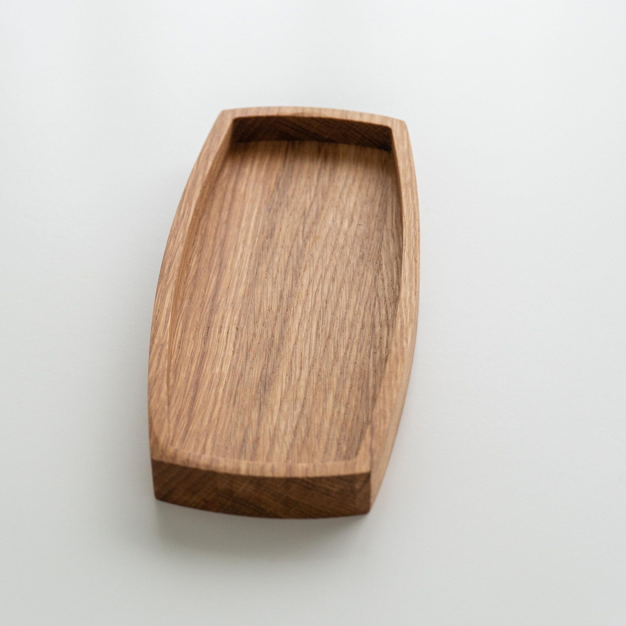 Oak Tray – Minimalist Wooden Organizer for Desk, Keys & Jewelry
