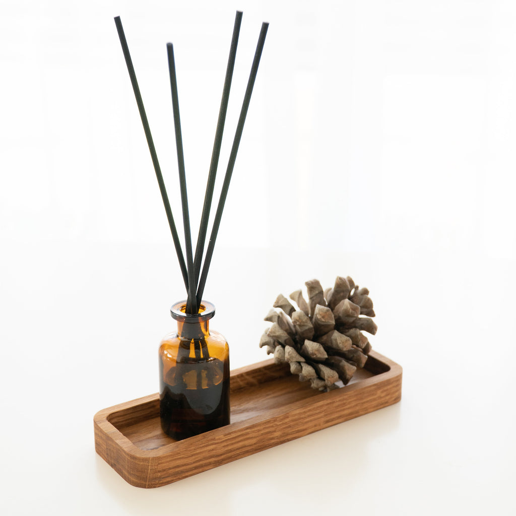 Oak Wood Desk Tray: Modern Office Organizer (6.5 x 20 cm)