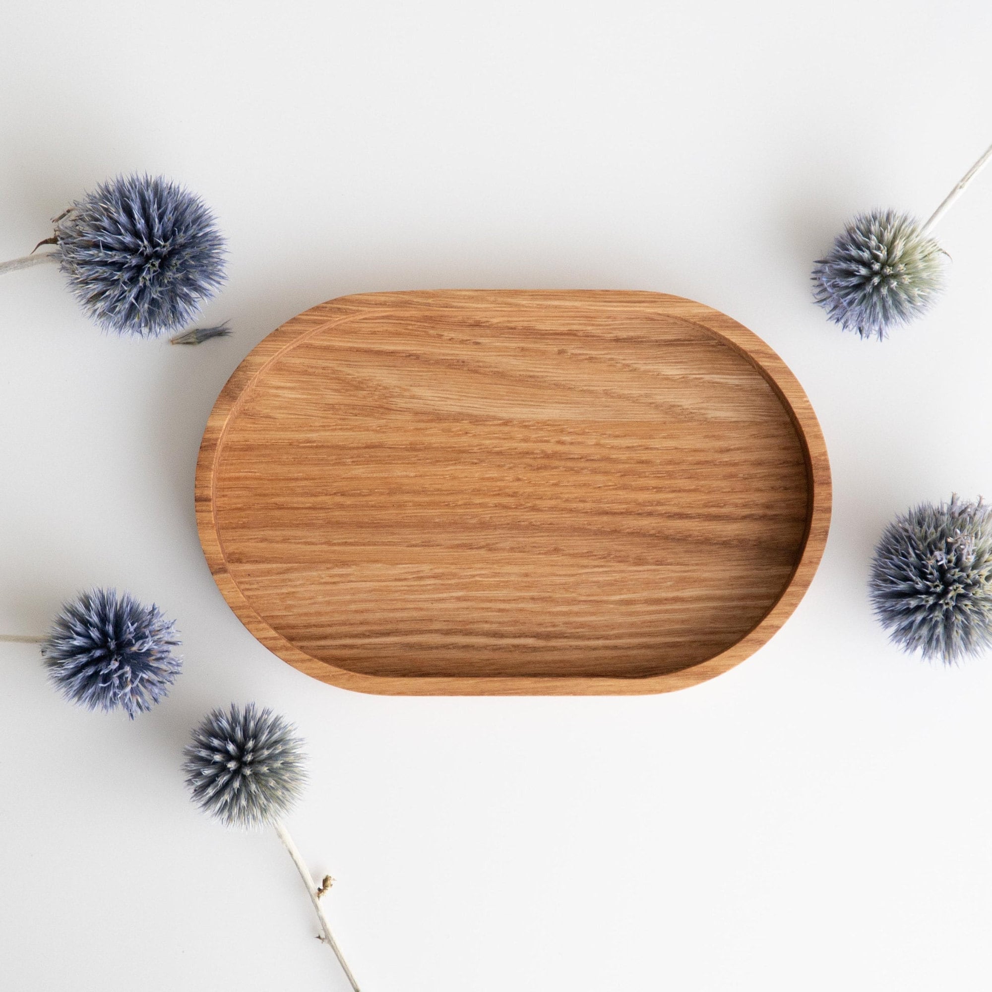 Oak Serving Tray – Minimalist Wooden Tray for Coffee, Decor & Organization