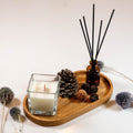 Oval Oak Tray – Wooden Serving Tray for Coffee, Drinks & Decor