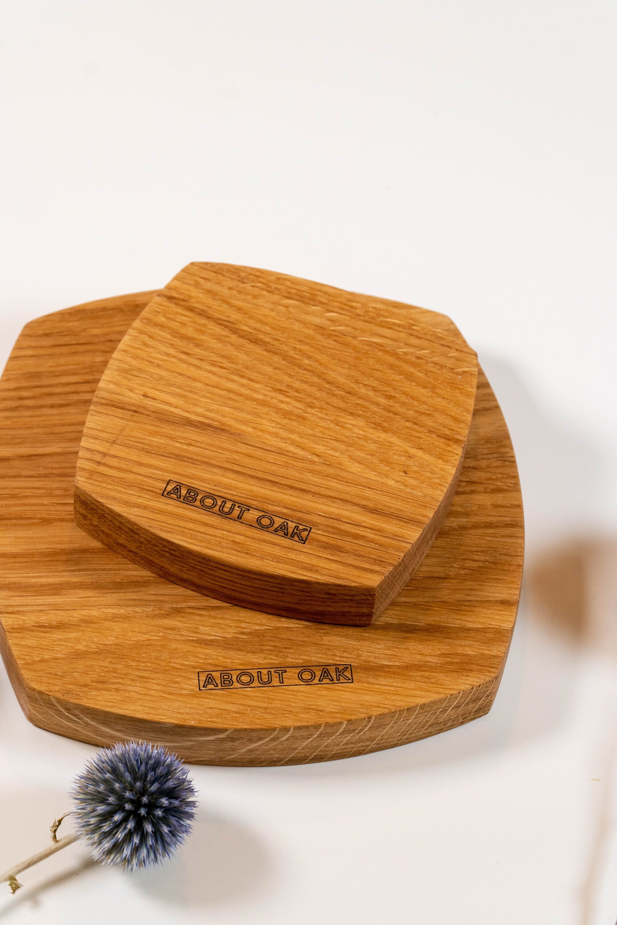 Solid Oak Catch-All Tray – Minimalist Jewelry & Key Organizer