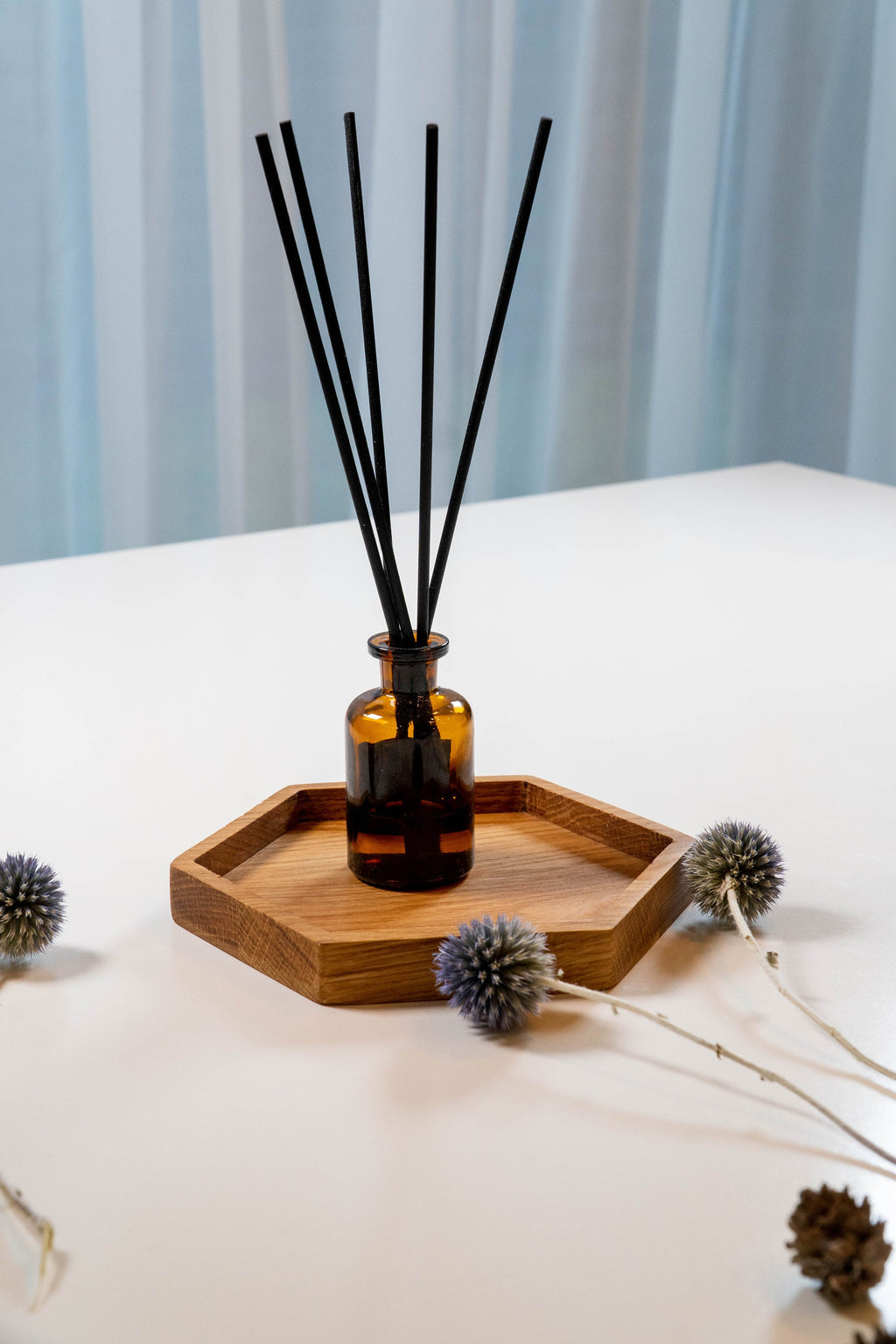 Handmade Oak Hexagon Tray: Honeycomb Plate, Ring/Key Dish