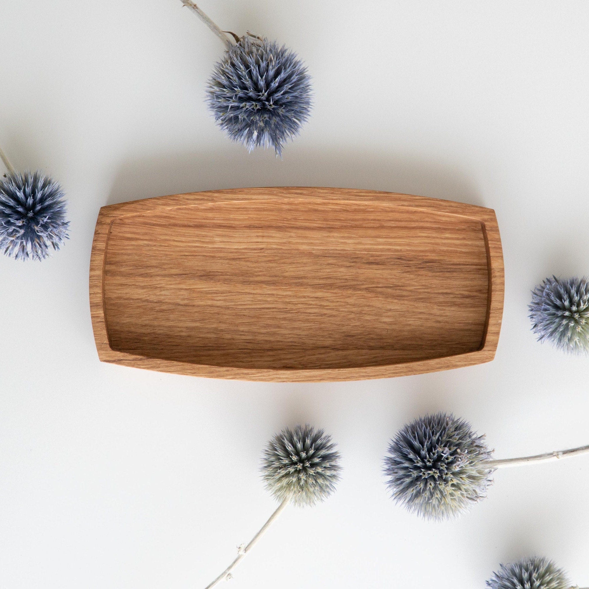 Oak Tray – Minimalist Wooden Organizer for Desk, Keys & Jewelry