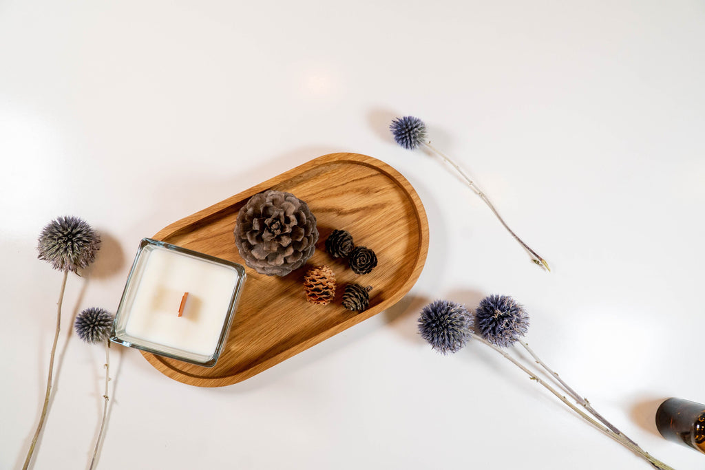 Oak Serving Tray – Minimalist Wooden Tray for Coffee, Decor & Organization