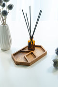 Oak Wood Desk Tray: Modern Office Accessories Organizer (15 x 22 cm)