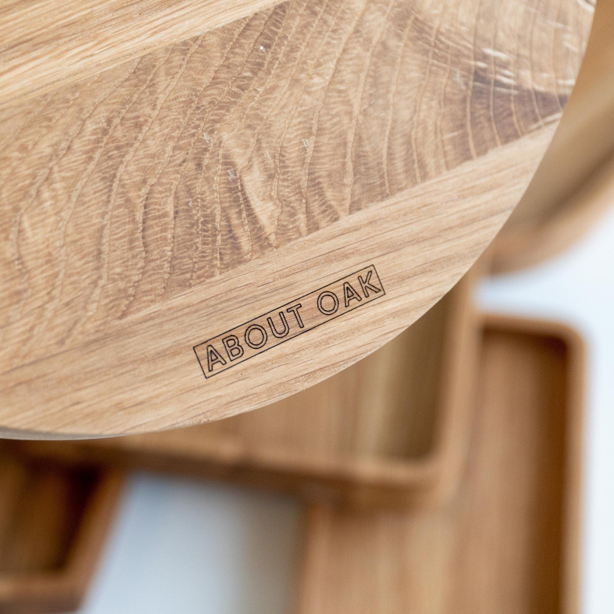 Round Oak Tray – Minimalist Wooden Tray for Coffee, Jewelry & Decor