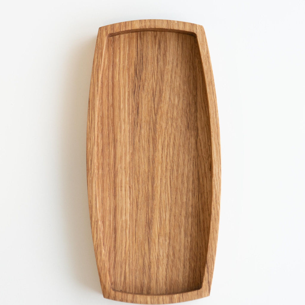 Oak Tray – Minimalist Wooden Organizer for Desk, Keys & Jewelry