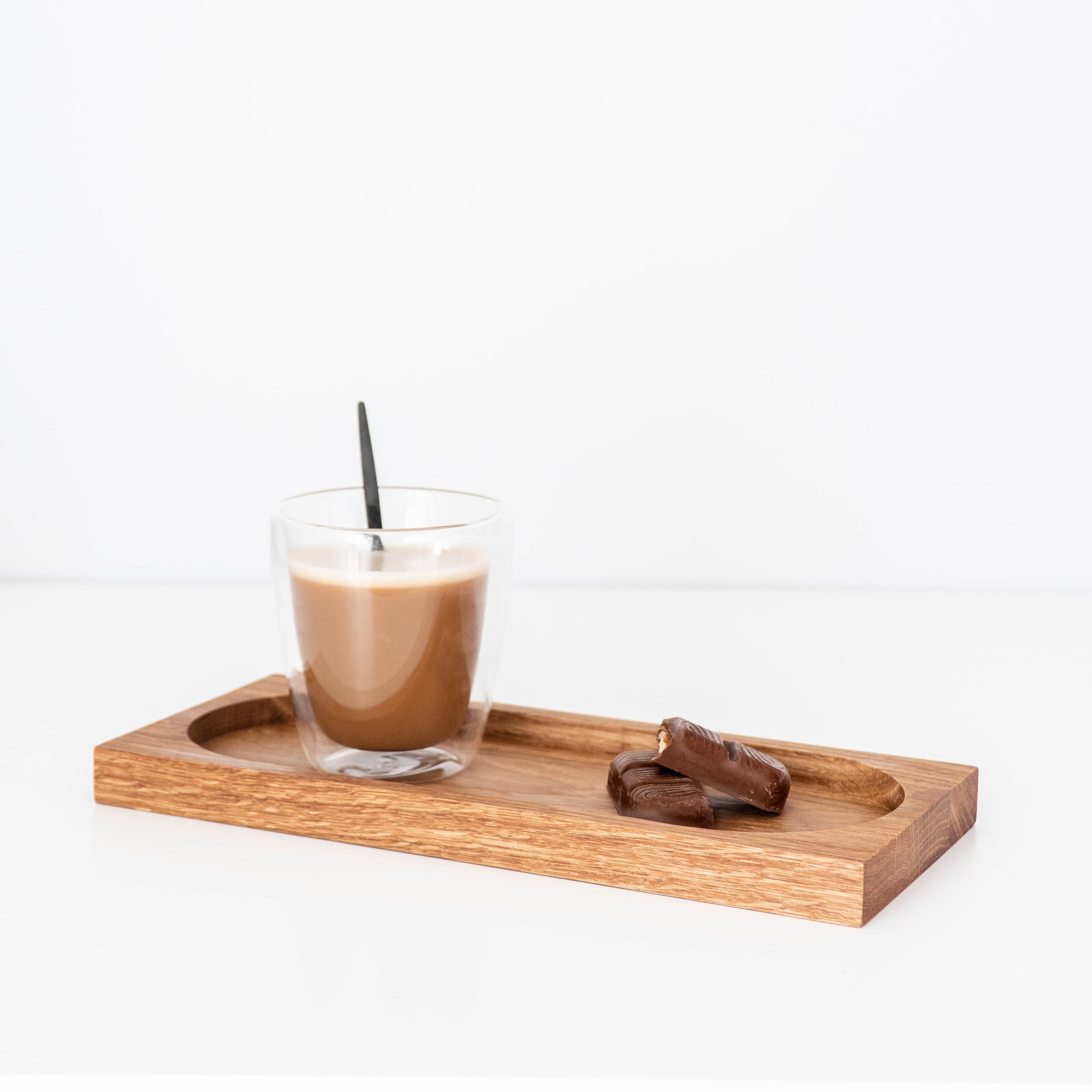 Handmade Oval Oak Tray: Decorative Plate, Desk Organizer