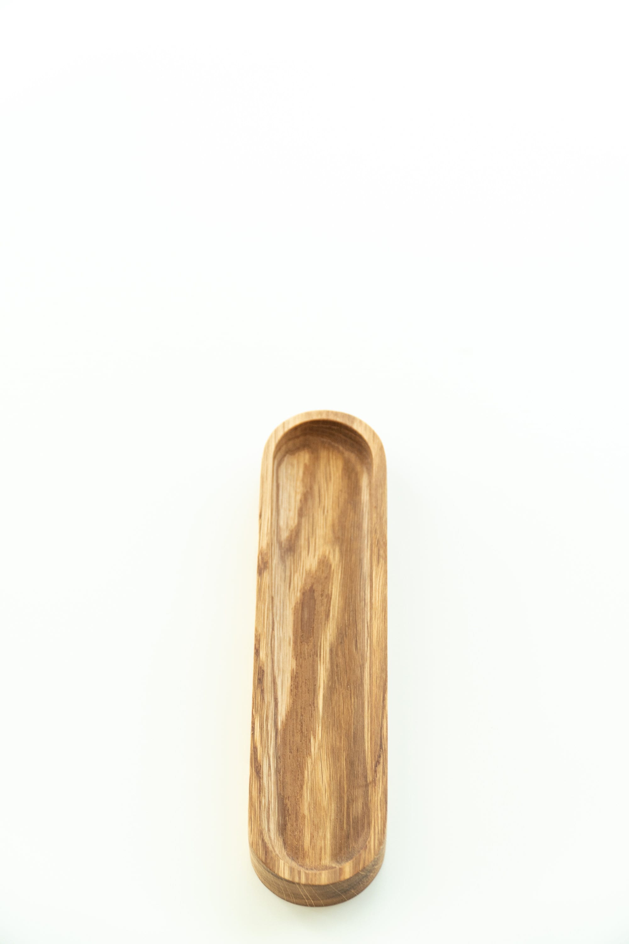 Slim Oak Tray – Narrow Wooden Organizer for Jewelry, Keys & Desk