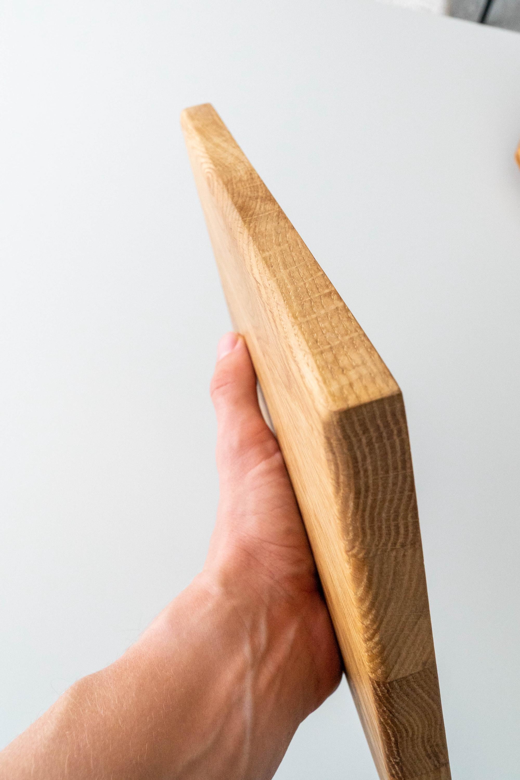 Oak Cutting Board – Solid Wood Chopping Board with Rounded Edges