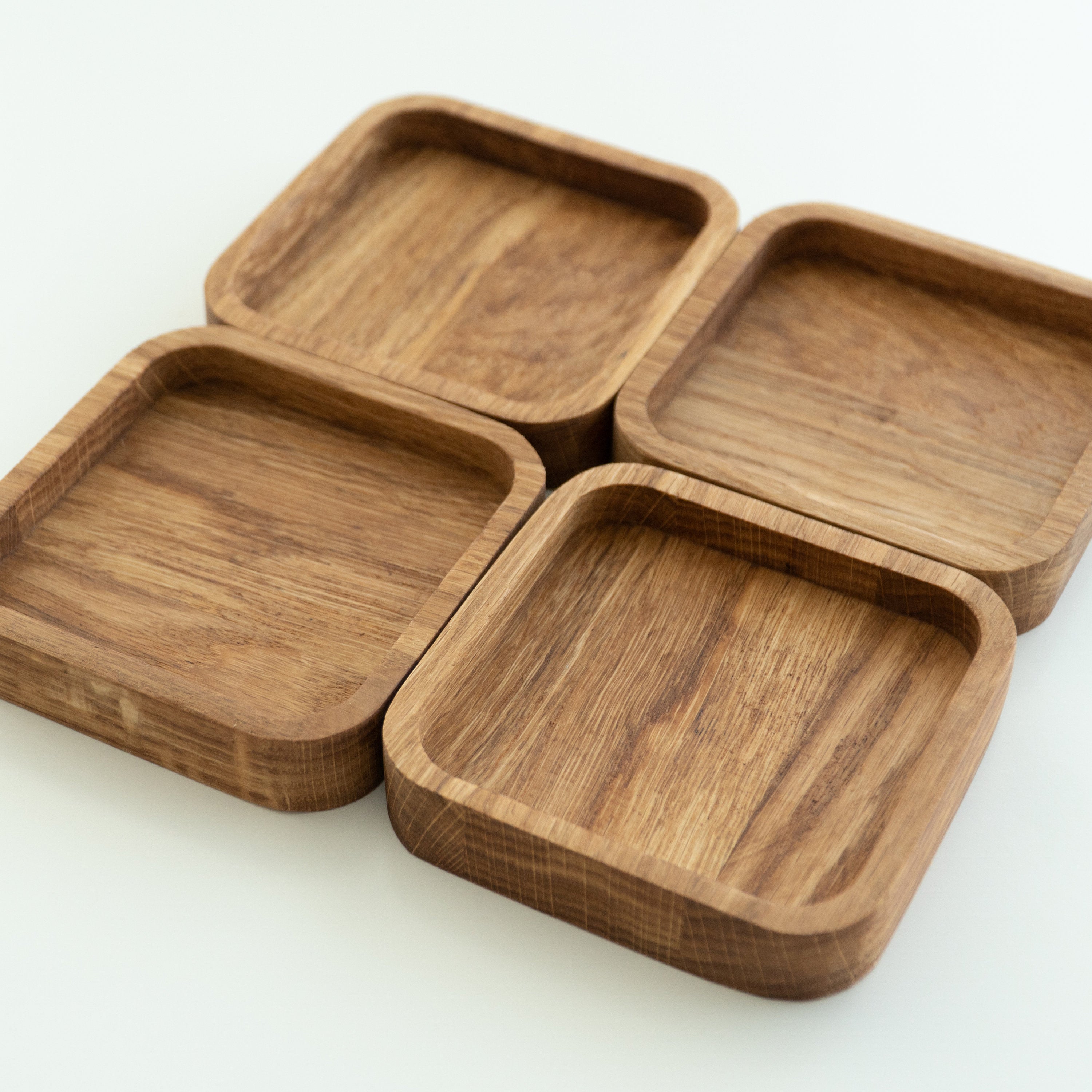 Small Oak Tray – Minimalist Wooden Tray for Jewelry, Keys & Coffee